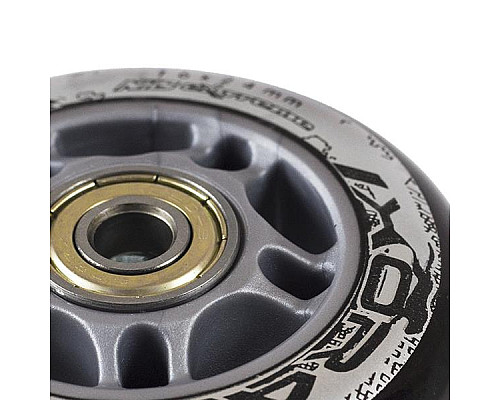 PU 84x24 82A BLACK (4 pcs) + ABEC-9 (8 pcs) SET NILS EXTREME PU 84x24 82A BLACK (4 pcs) + ABEC-9 (8 pcs) SET NILS EXTREME