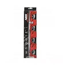 Колеса для роликових ковзанів PU 90x24 82A NILS EXTREME - 4 шт./чорні
