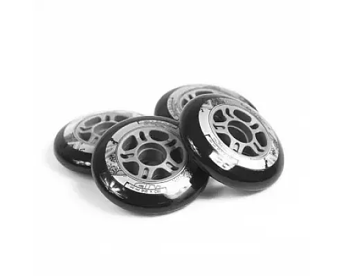 Колеса для роликових ковзанів PU 90x24 82A NILS EXTREME - 4 шт./чорні