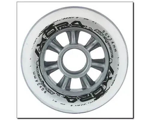 Колеса для роликових ковзанів PU 90x24 82A NILS EXTREME - 4 шт./прозорі