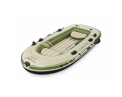 Човен надувний Bestway Voyager X3 Raft 294 х 137 см, зелено-бежевий