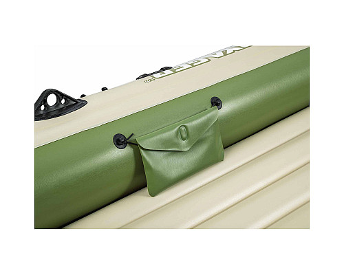 Човен надувний Bestway Voyager X3 Raft 294 х 137 см, зелено-бежевий