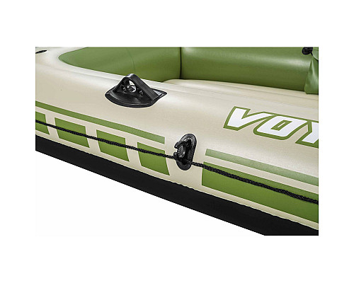 Човен надувний Bestway Voyager X3 Raft 294 х 137 см, зелено-бежевий
