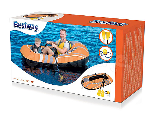 Човен Hydro-Force Set 188 x 98 см весла + віджим Bestway 61062 Човен Hydro-Force Set 188 x 98 см весла + віджим Bestway 61062