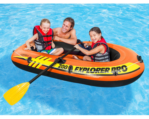 Човен INTEX 58357 Explorer PRO 200 комплект весла + насос 196 x 102 x 33 см Човен INTEX 58357 Explorer PRO 200 комплект весла + насос 196 x 102 x 33 см
