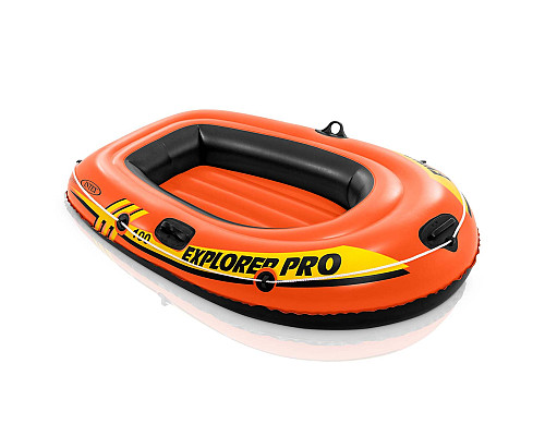 Човен надувний Intex Explorer Pro 100 160 x 94 x 29 см, помаранчевий