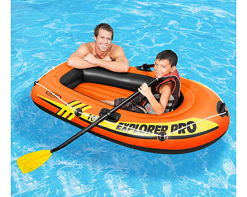 Човен надувний Intex Explorer Pro 100 160 x 94 x 29 см, помаранчевий
