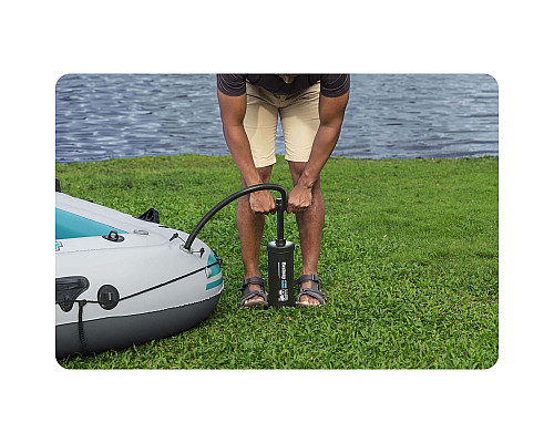 Човен надувний Bestway Hydro-Force Adventure Elite X4 315 х 165 см, блакитно-сірий
