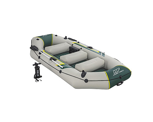 Човен надувний Bestway Hydro-Force Ranger Elite X4320 х 148 см, зелено-бежевий