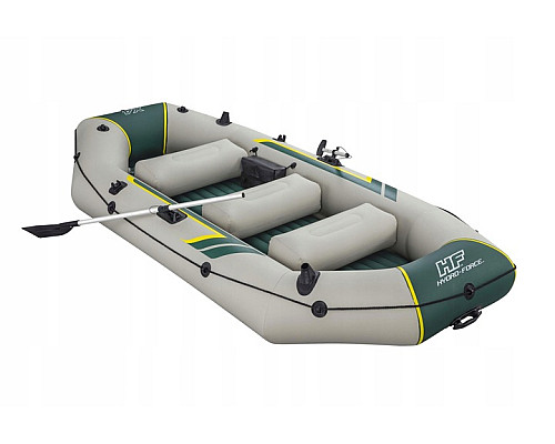 Човен надувний Bestway Hydro-Force Ranger Elite X4320 х 148 см, зелено-бежевий