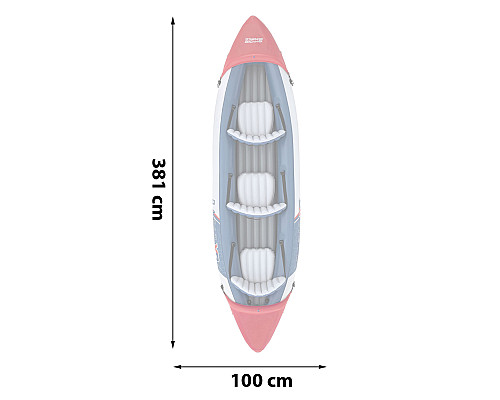 Каяк надувний Bestway 65132 Hydro-Force Rapid X3 381 х 100 см Каяк надувний Bestway 65132 Hydro-Force Rapid X3 381 х 100 см