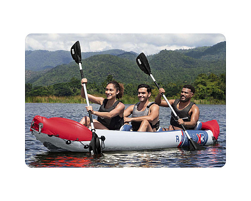 Каяк надувний Bestway 65132 Hydro-Force Rapid X3 381 х 100 см Каяк надувний Bestway 65132 Hydro-Force Rapid X3 381 х 100 см