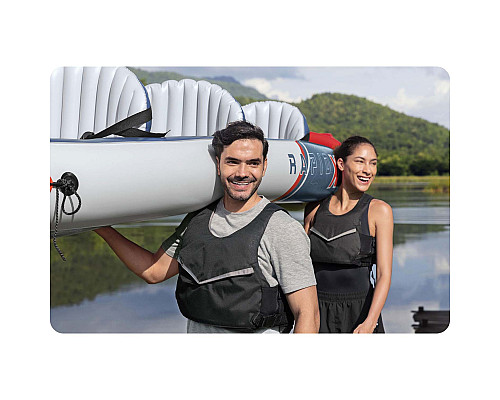 Каяк надувний Bestway 65132 Hydro-Force Rapid X3 381 х 100 см Каяк надувний Bestway 65132 Hydro-Force Rapid X3 381 х 100 см