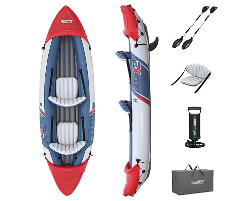Надувна байдарка Bestway 65077 Lite Rapid X2 321 x 88 см Надувна байдарка Bestway 65077 Lite Rapid X2 321 x 88 см