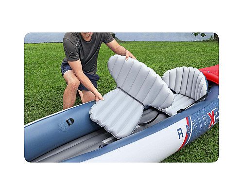 Надувна байдарка Bestway 65077 Lite Rapid X2 321 x 88 см Надувна байдарка Bestway 65077 Lite Rapid X2 321 x 88 см