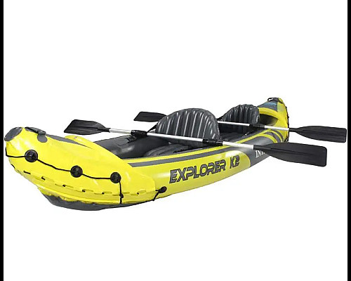 Каяк надувний Intex EXPLORER K2 312 x 91 x 51 см, жовто-сірий