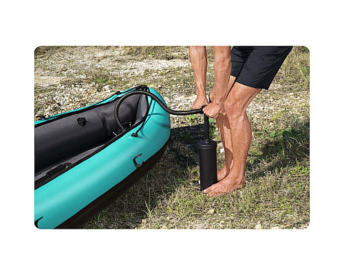 Каяк надувний Bestway Hydro-Force Ventura Elite X1 280 х 86 см, блакитно-чорний
