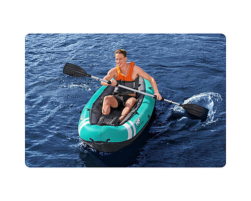 Каяк надувний Bestway Hydro-Force Ventura Elite X1 280 х 86 см, блакитно-чорний