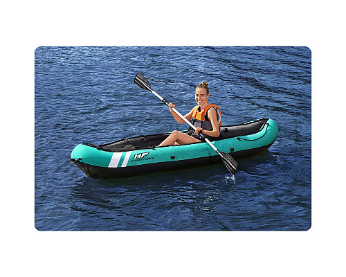 Каяк надувний Bestway Hydro-Force Ventura Elite X1 280 х 86 см, блакитно-чорний