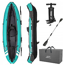 Каяк надувний Bestway Hydro-Force Ventura Elite X1 280 х 86 см, блакитно-чорний