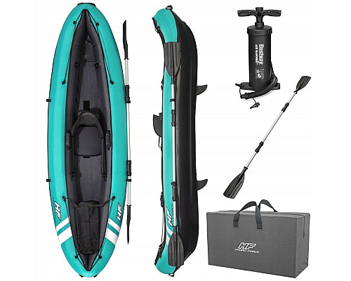 Каяк надувний Bestway Hydro-Force Ventura Elite X1 280 х 86 см, блакитно-чорний