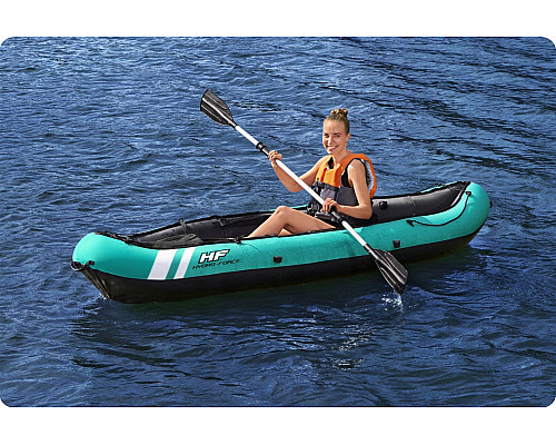 Каяк надувний Bestway Hydro-Force Ventura Elite X1 280 х 86 см, блакитно-чорний