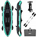 Каяк надувний Bestway Hydro-Force Ventura X2 330 х 86 см, чорно-м'ятний