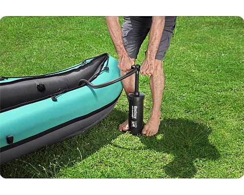 Каяк надувний Bestway Hydro-Force Ventura X2 330 х 86 см, чорно-м'ятний