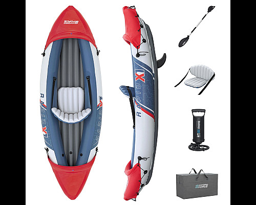 Каяк надувний Bestway Hydro-Force Rapid X1 290 x 91 см, синьо-червоний