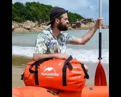 Сумка водонепроникна Naturehike NH20FSB03 500D 90 л, жовта Сумка водонепроникна Naturehike NH20FSB03 500D 90 л, жовта