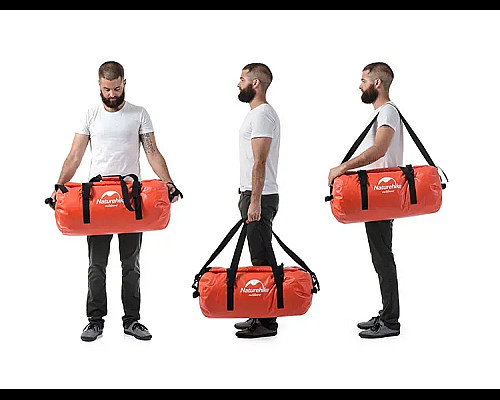 Сумка водонепроникна Naturehike NH20FSB03 500D 120 л, червона Сумка водонепроникна Naturehike NH20FSB03 500D 120 л, червона