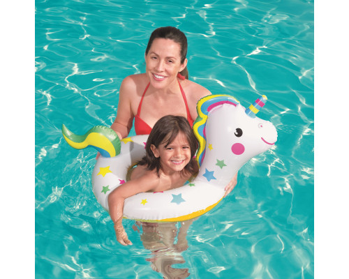 Дитячий надувний круг для плавання Happy Animals BESTWAY 36128 єдиноріг