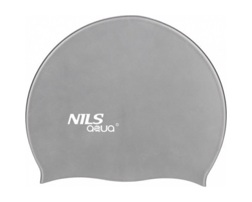 Шапочка для плавання G107 NILS AQUA - сіра Шапочка для плавання G107 NILS AQUA - сіра