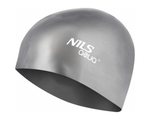 Шапочка для плавання G107 NILS AQUA - сіра Шапочка для плавання G107 NILS AQUA - сіра
