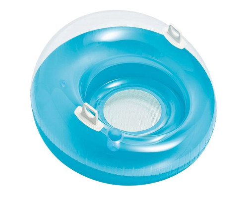 Крісло надувне для басейну Intex 58883-blue, 119 см, блакитне