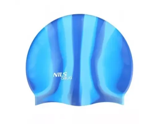 Шапочка для плавання ZEBRA MI1 NILS AQUA - блакитно-синя Шапочка для плавання ZEBRA MI1 NILS AQUA - блакитно-синя