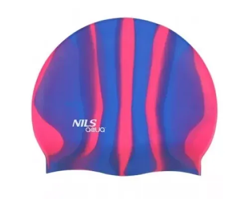Шапочка для плавання ZEBRA MI7 NILS AQUA - синьо-рожева Шапочка для плавання ZEBRA MI7 NILS AQUA - синьо-рожева