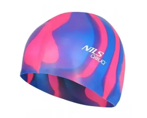 Шапочка для плавання ZEBRA MI7 NILS AQUA - синьо-рожева Шапочка для плавання ZEBRA MI7 NILS AQUA - синьо-рожева