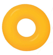 Надувний круг неоновий Intex 59262-orange (Діаметр 91см) Помаранчевий