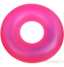 Надувний круг неоновий Intex 59262-pink (Діаметр 91см) Рожевий