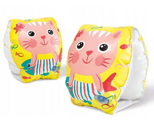 Нарукавники для плавання Intex 56665 Happy Kitten, 20 x 15 см Нарукавники для плавання Intex 56665 Happy Kitten, 20 x 15 см
