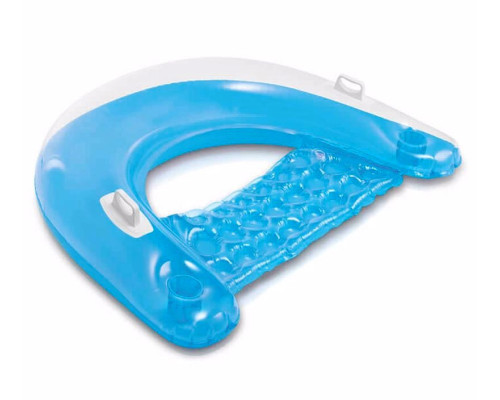 Крісло надувне для плавання Intex 58859-blue синє, 152 x 99 см Крісло надувне для плавання Intex 58859-blue синє, 152 x 99 см