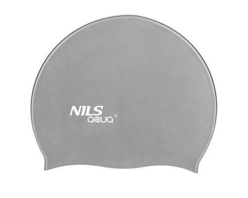 Шапочка для плавання G107 NILS AQUA – сіра/розмір універсальний Шапочка для плавання G107 NILS AQUA – сіра/розмір універсальний