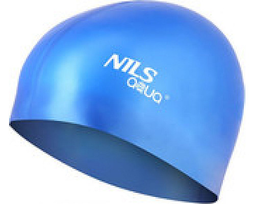 Шапочка для плавання  SH71 NILS AQUA – блакитний глянц/розмір універсальний 