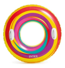 Надувний круг різнокольоровий Intex 59256-whirl-yellow