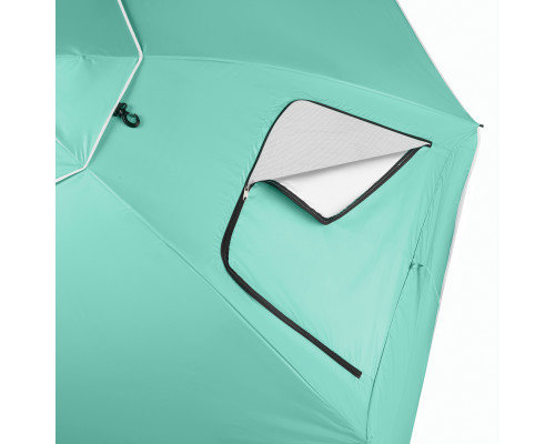 Парасоля пляжна 2-в-1 NILS CAMP NC17114 XXL 240 см, зелена