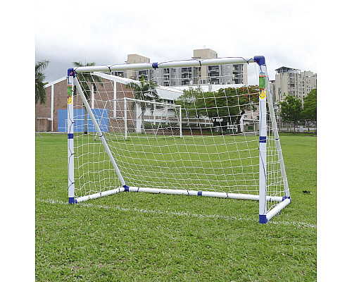 Ворота футбольні Outdoor-Play JC-7180T 183 x 130 х 96 см, біло-сині