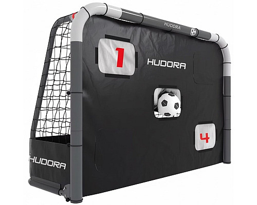 Ворота футбольні HUDORA RoCo 240 х 160 см, сірі