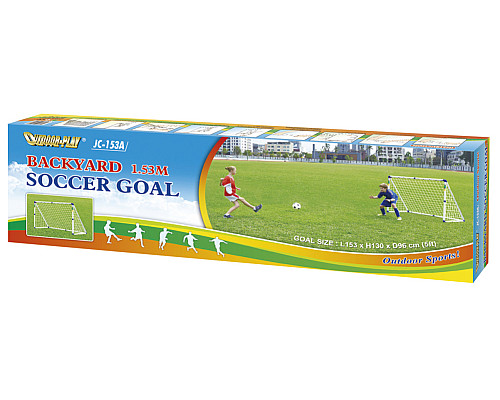 Ворота футбольні Outdoor-Play JC-153A 153 х 130 х 96 см, біло-сині