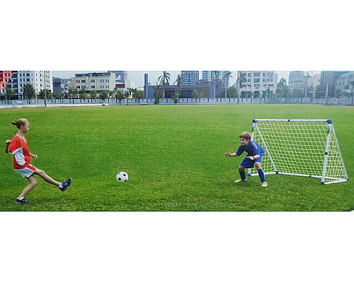 Ворота футбольні Outdoor-Play JC-153A 153 х 130 х 96 см, біло-сині
